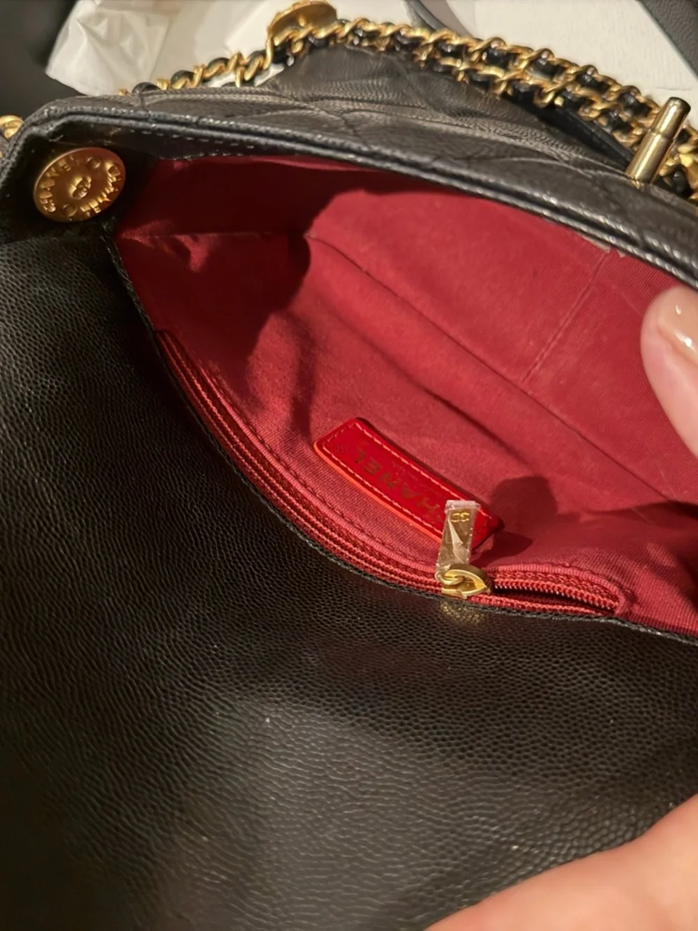 CHANEL Black Quilted Mini Flap Crossbody with Gold Hardware - Picture 7 of 7